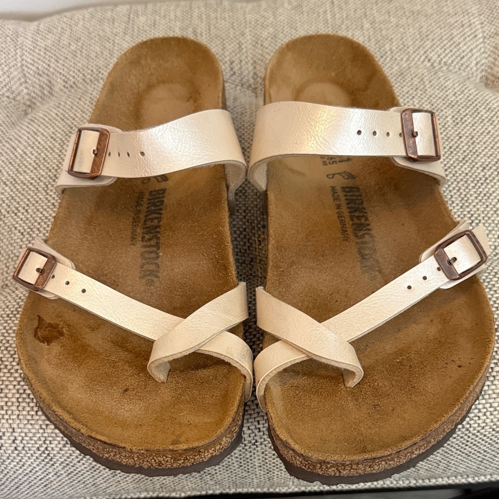 Birkenstock Women's Tan Strappy Sandals